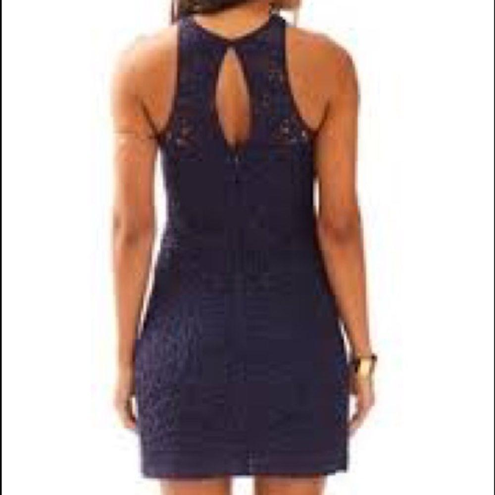 Sz S Lilly Pulitzer JAIMIE KNIT LACE SHIFT DRESS - Picture 3 of 8